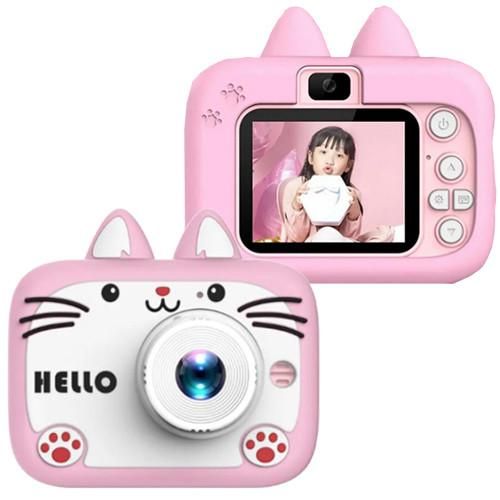 Дитячий фотоапарат X900 Cat, pink