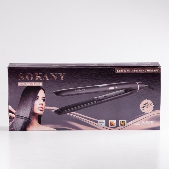 Праска для волосся керамічна до 230 градусів, стайлер для вирівнювання волосся з дисплеєм Sokany CL-8288