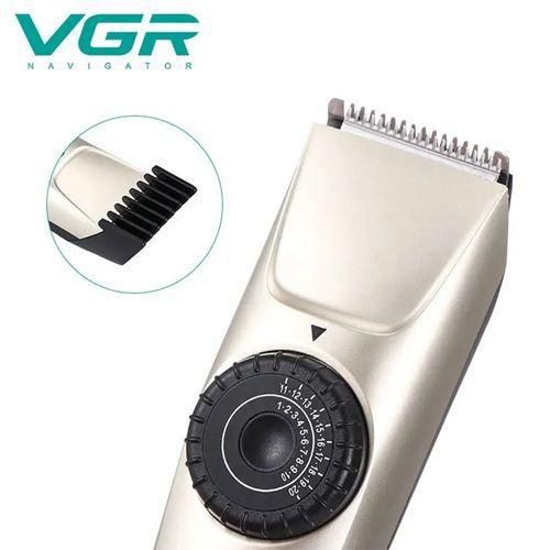Машинка (триммер) для стрижки волосся та бороди VGR V-031, Professional, 2 насадки, регулювання висоти