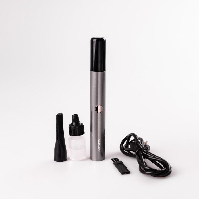 Тример для носа вух та брів акумуляторний з насадками та USB Sokany SK-320