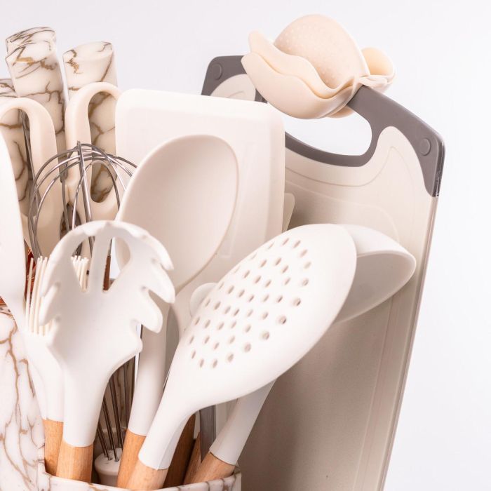 Набір кухонного приладдя та ножів на підставці 25 предметів