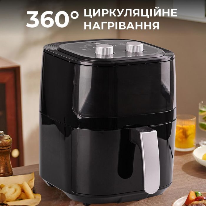 Аерофритниця електрична аерогриль 5 л 1400 Вт температура до 200 С захист від перегріву SOKANY SK-ZG-8028