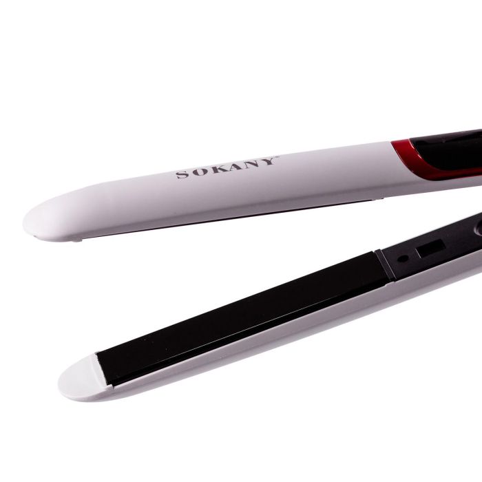 Праска для волосся керамічна 4 режими до 400 градусів, стайлер для вирівнювання волосся та завивки Sokany SK-955 Білий