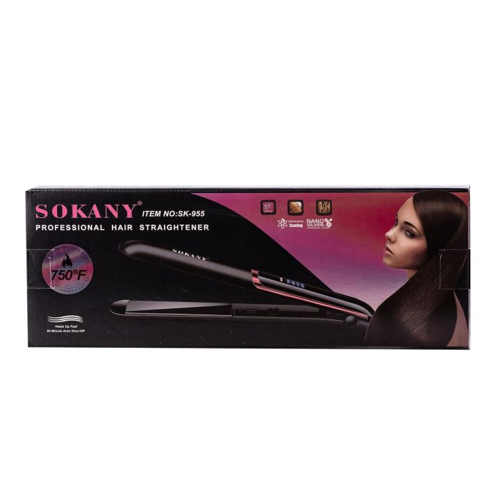 Праска для волосся керамічна 4 режими до 400 градусів, стайлер для вирівнювання волосся та завивки Sokany SK-955