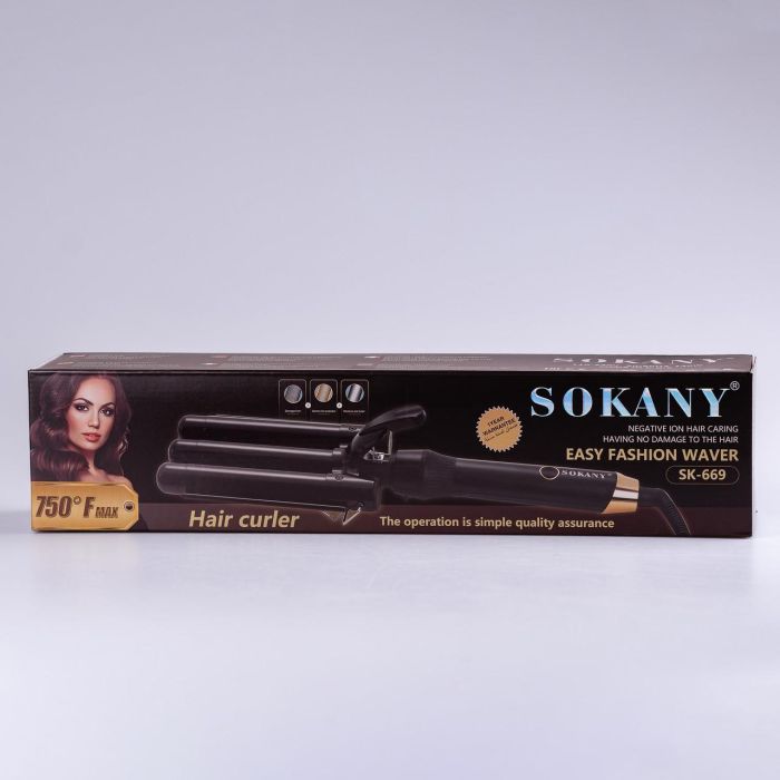 Плойка для волосся 5 хвиль 45 Вт широкий стайлер для завивки волосся голлівудські локони Sokany SK-670