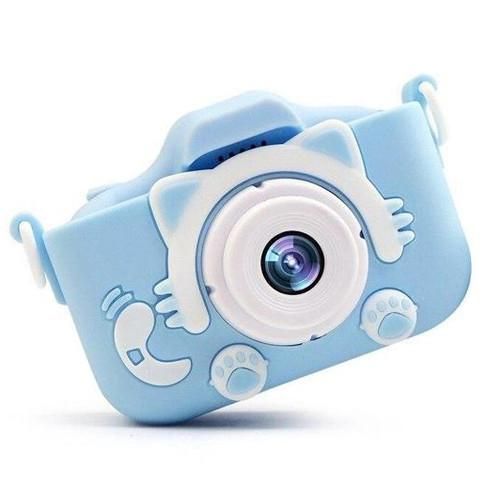 Дитячий фотоапарат ET015 Cat, blue